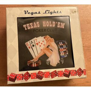 Vegas Lights Graphic Shadow Box Texas Hold'em  Poker‎ Club Light. 2005